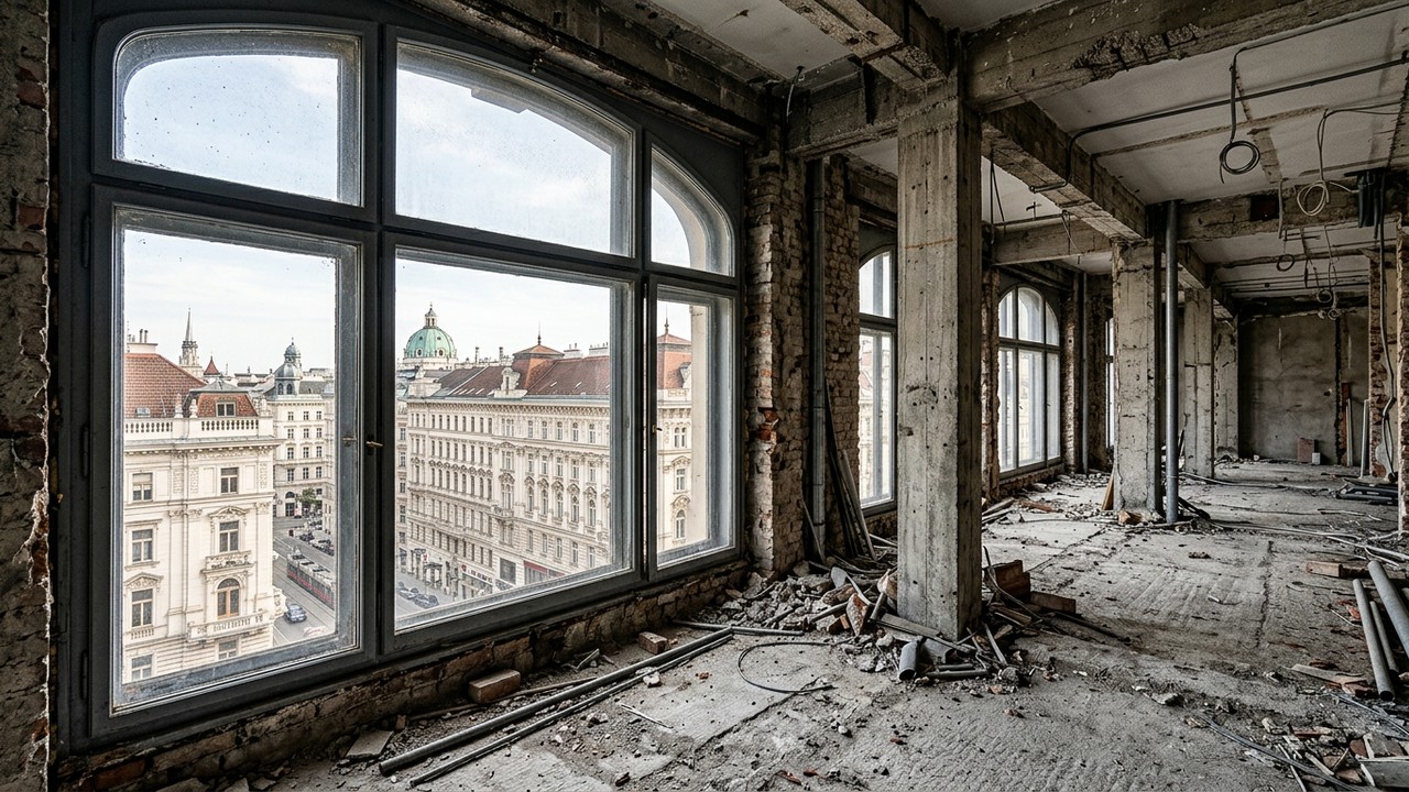 Bürogebäude-Entkernung – Wien, Österreich
